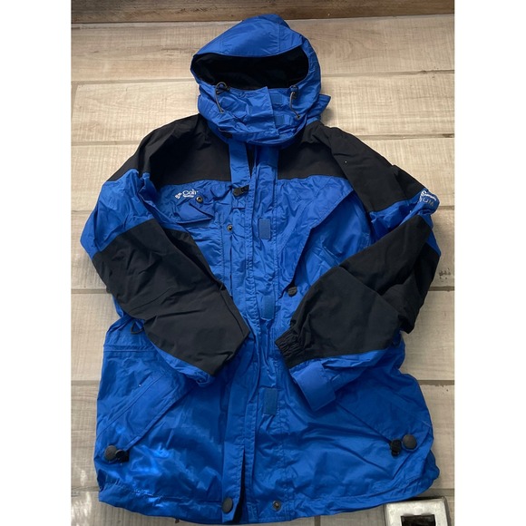 Columbia Titanium Omni‎ Tech Blue Women's Small Ski Jacket Parka Coat hood EUC - Picture 1 of 8